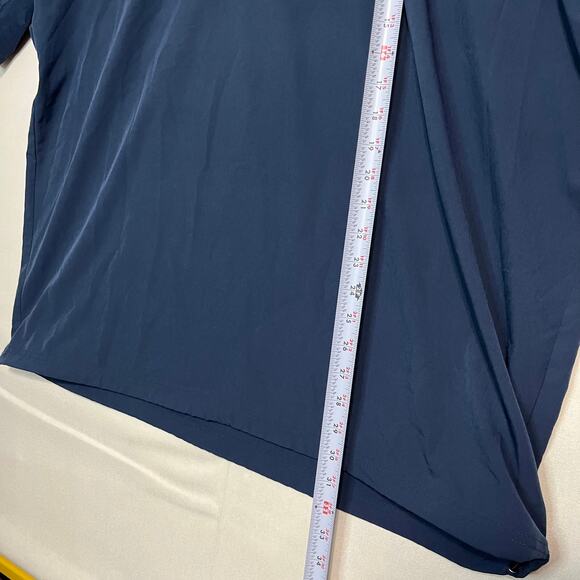 Adidas Men's Navy Blue AEROREADY 1/4 Zip Pullover Training Windbreaker - Size XL - Picture 6 of 8